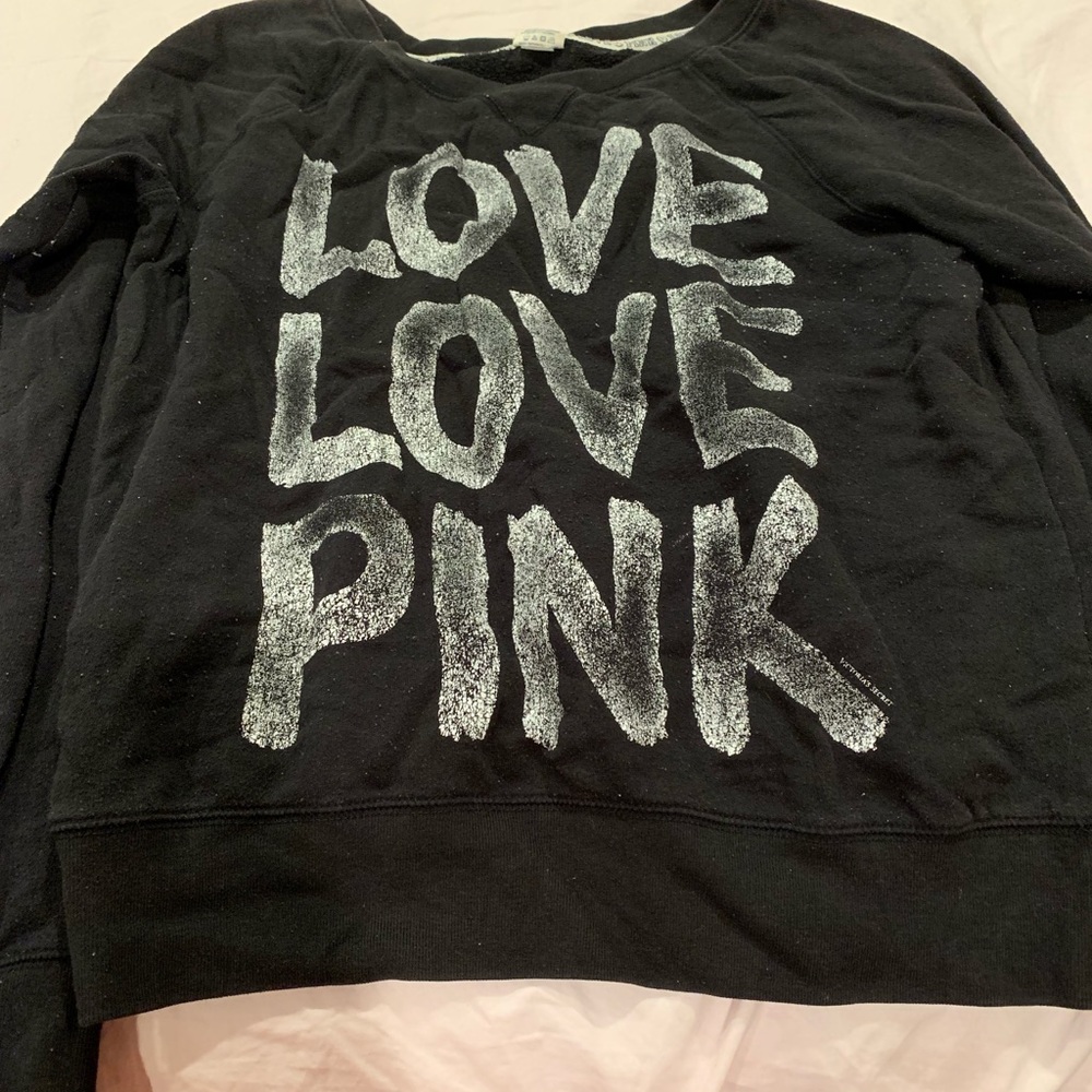 Pink Victoria secret sweat shirt